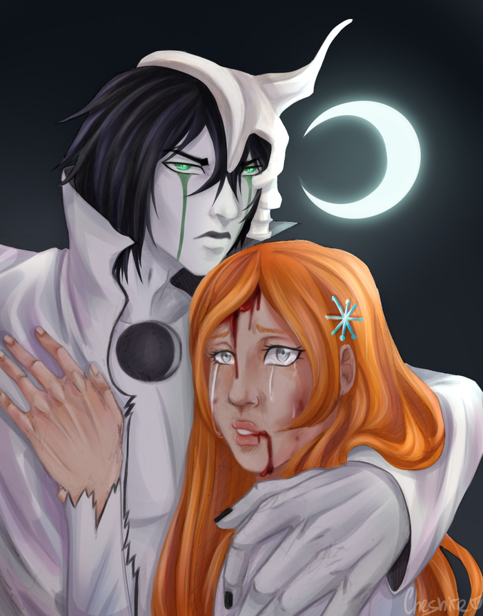  Bleach, , Ulquiorra, Anime Art, Orihime Inoue