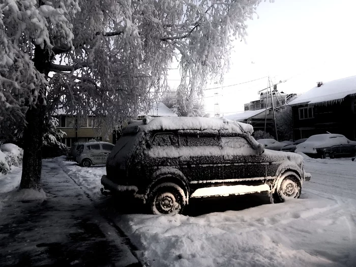 Winter... - Khanty-Mansiysk, Snow, Auto, My
