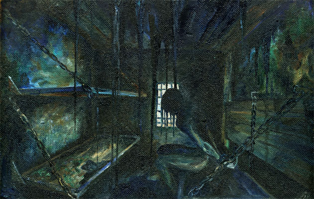 Painting - My, Painting, Gulag, Painting, Abandoned, Longpost