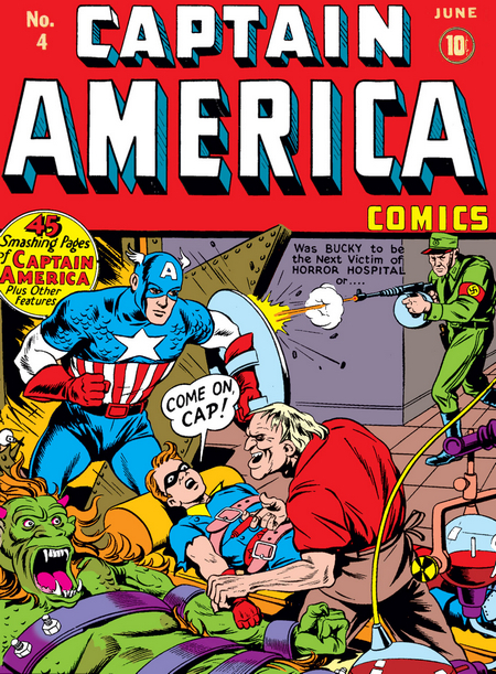 Dive Into The Comics: Captain America Comics #1-10 - Super Soldier Debut - My, Superheroes, Marvel, Captain America, Comics-Canon