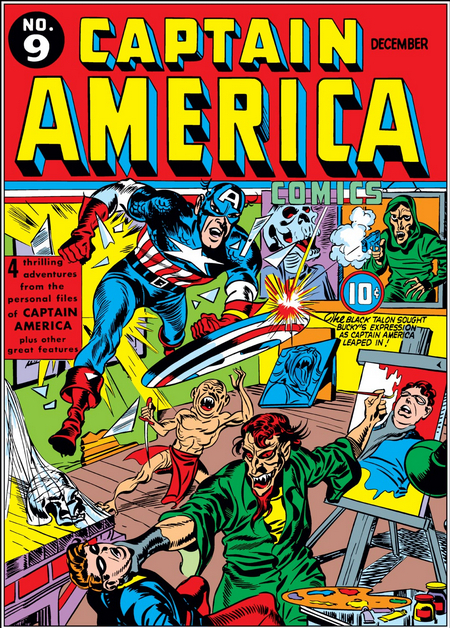 Dive Into The Comics: Captain America Comics #1-10 - Super Soldier Debut - My, Superheroes, Marvel, Captain America, Comics-Canon