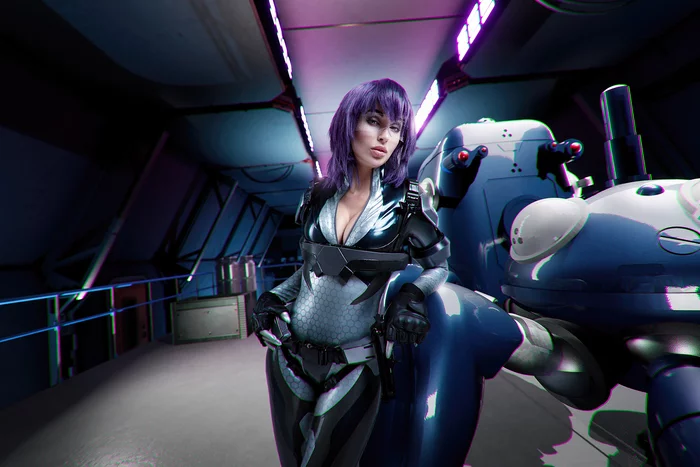 Motoko Kusanagi (Ghost in the Shell: Stand Alone Complex) - My, Ghost in armor, Kusanagi motoko, Cosplay, Latex, Longpost