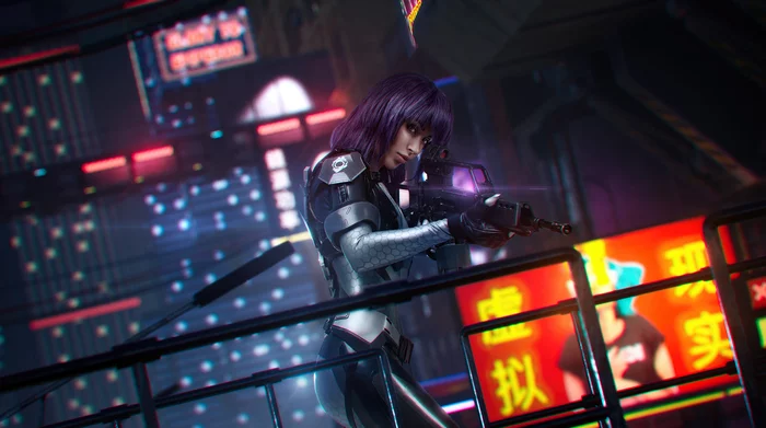 Motoko Kusanagi (Ghost in the Shell: Stand Alone Complex) - My, Ghost in armor, Kusanagi motoko, Cosplay, Latex, Longpost