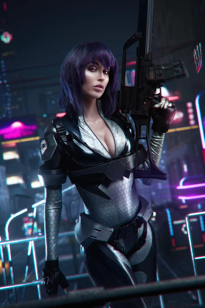 Motoko Kusanagi (Ghost in the Shell: Stand Alone Complex) - My, Ghost in armor, Kusanagi motoko, Cosplay, Latex, Longpost