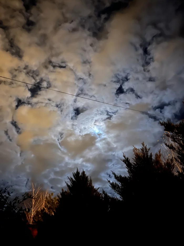 Winter evening in Krasnodar - My, Krasnodar, Sky, The photo