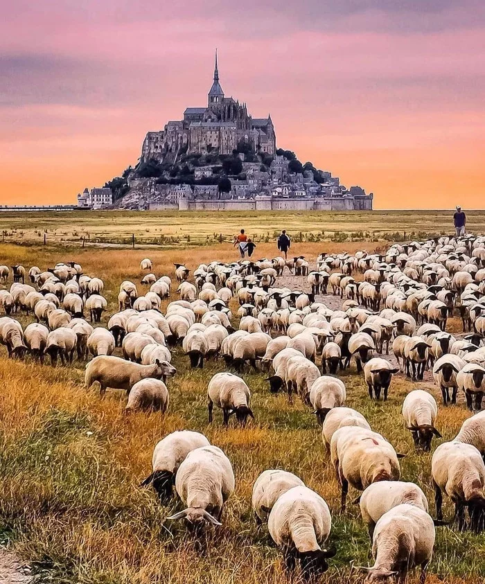 Abbey of Saint Michael / Mont Saint Michel - France, Abbey, Normandy, Mont Saint Michel, Longpost