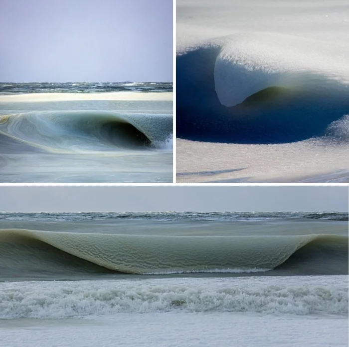 Almost frozen waves - Wave, Ocean, Water, Cold, Atlantic Ocean, The photo