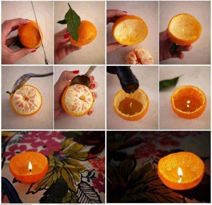 New Year's life hack with a tangerine - Life hack, Idea, Tangerines