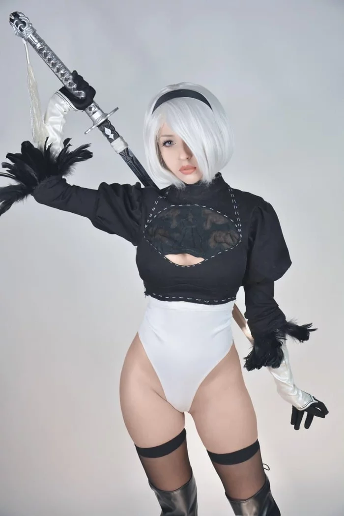 2B (Aoy Queen) - NSFW, Девушки, Эротика, Попа, Косплей, NIER Automata, Длиннопост, Aoy Queen, Сиськи