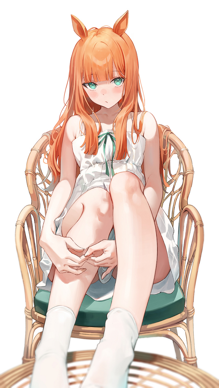 Silence Suzuka Anime Art, , Uma Musume Pretty Derby, Silence Suzuka, Animal Ears