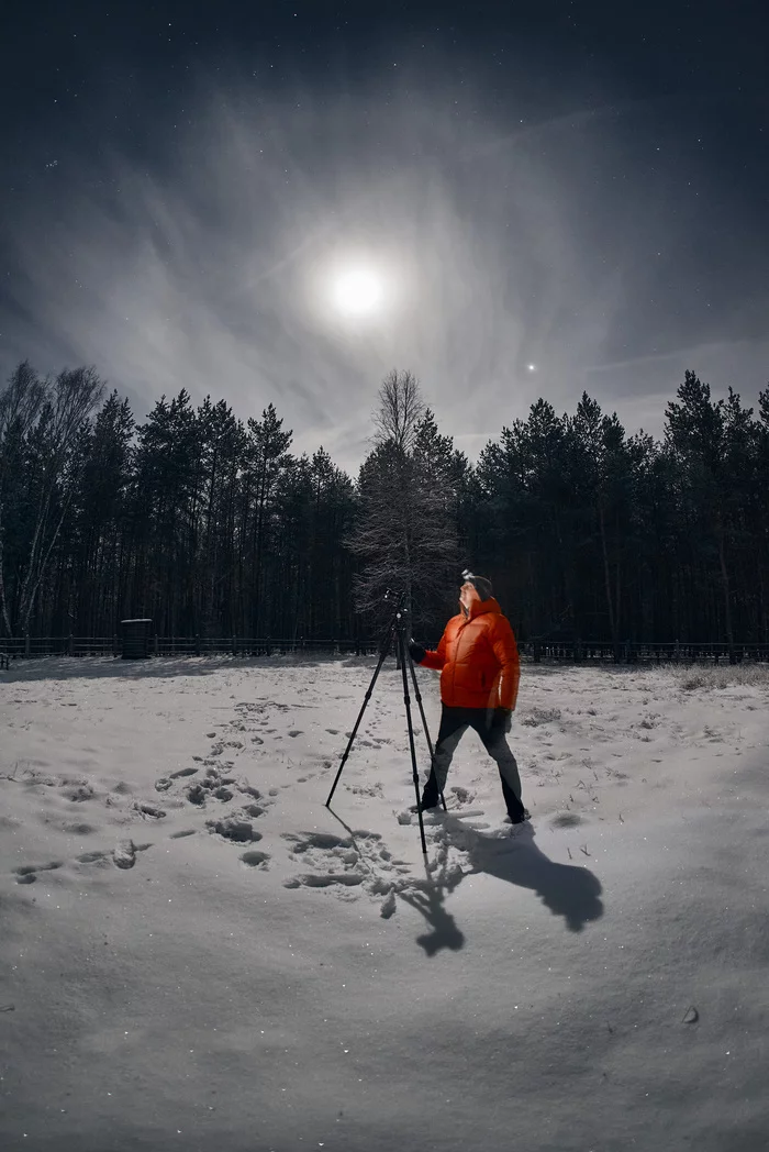 In the light of the full moon - My, Travel across Russia, Landscape, Night shooting, Ryazan Oblast, Meshchera, The photo