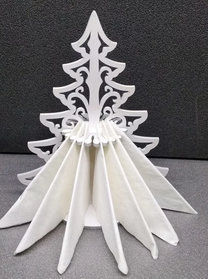 Christmas cutting layout - Christmas tree napkin holder - My, CNC, Laser cutting, Layout, With your own hands, Carpenter, Crafts, Small business, Idea, Christmas trees, Christmas tree, Decor, Napkins, beauty, Presents, Souvenirs, HoReCa, Wood products