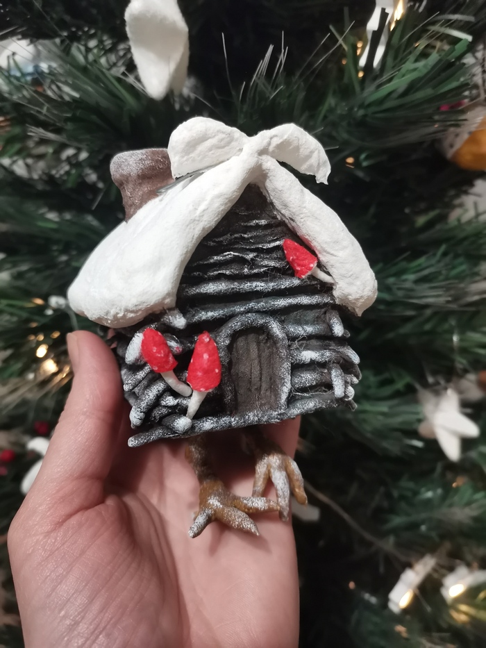 Нужен совет Нужен совет, Вата, Авторская игрушка, Избушка на курьих ножках, Рукоделие без процесса, Длиннопост