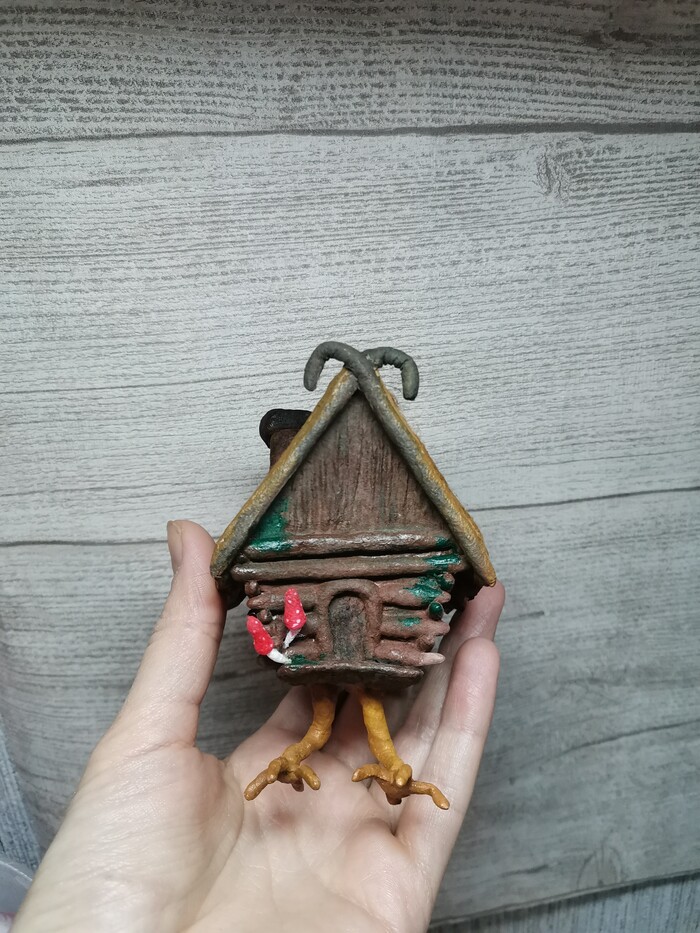 Нужен совет Нужен совет, Вата, Авторская игрушка, Избушка на курьих ножках, Рукоделие без процесса, Длиннопост