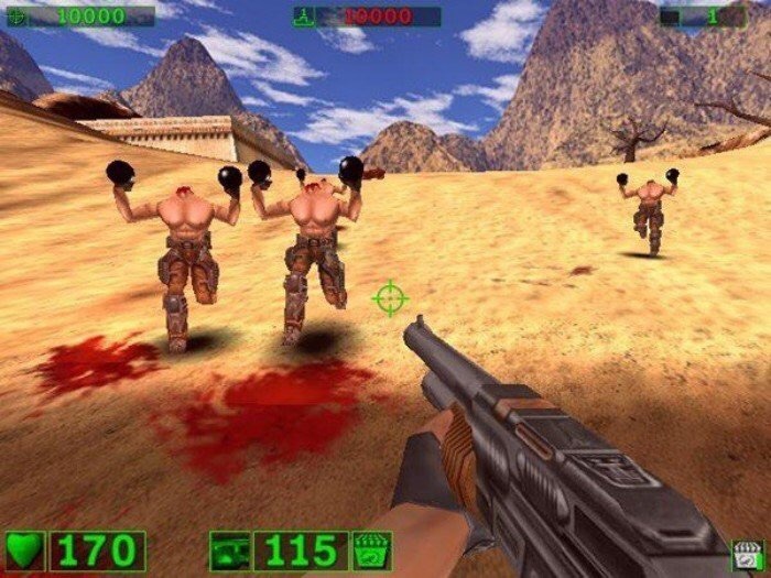 Игруха огонь - Волна боянов, Компьютерные игры, Serious Sam, Скриншот, Бунт