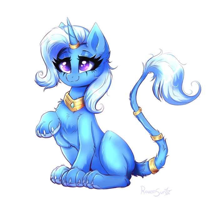 Increased fluffiness - My little pony, PonyArt, Trixie, Sphinx, Ravensunart