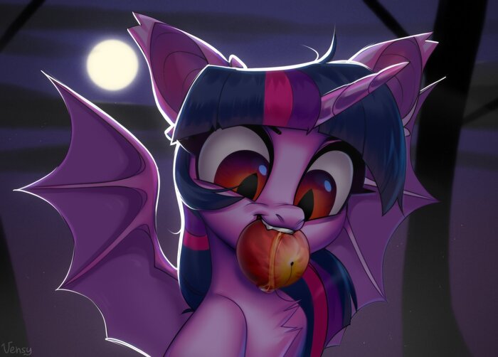   My Little Pony, Ponyart, Twilight Sparkle, Batpony, Vensual99