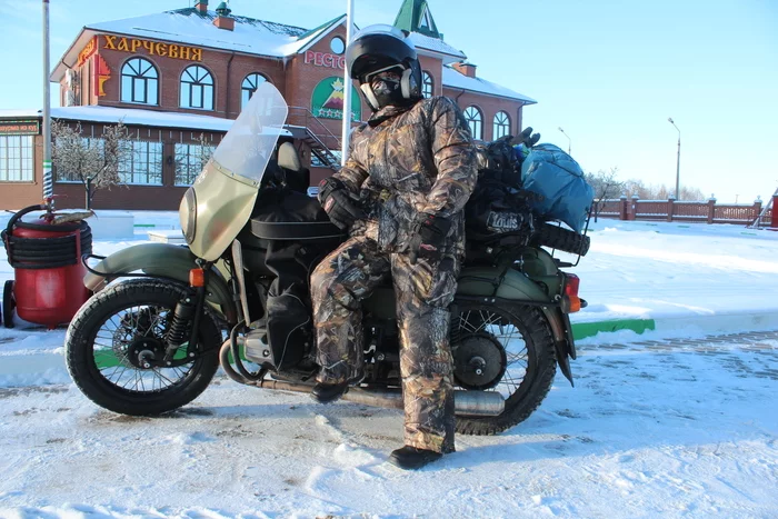 Where Elephants Fly (Frost) - My, Moto, Travels, Germany, Latvia, Lithuania, Czech, Motorcyclists, Happiness, Ural motorcycle, Eames, Oppose, Saidkar, Extreme, Adventures, Tourism, Drive, Winter, Longpost