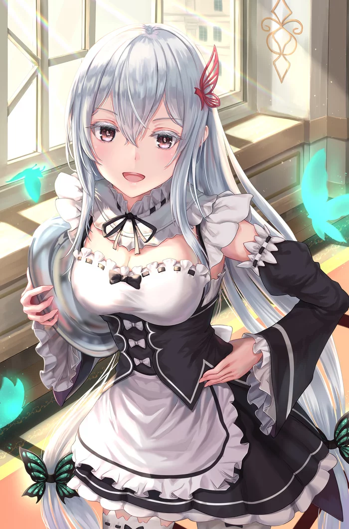 Maid Echidna - Anime art, Anime, Echidna, Re: Zero Kara, Housemaid