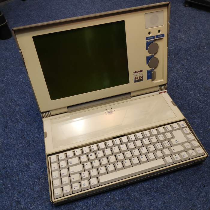 Olivetti M15 Ретро компьютер, Ноутбук, Olivetti, Длиннопост, Видео