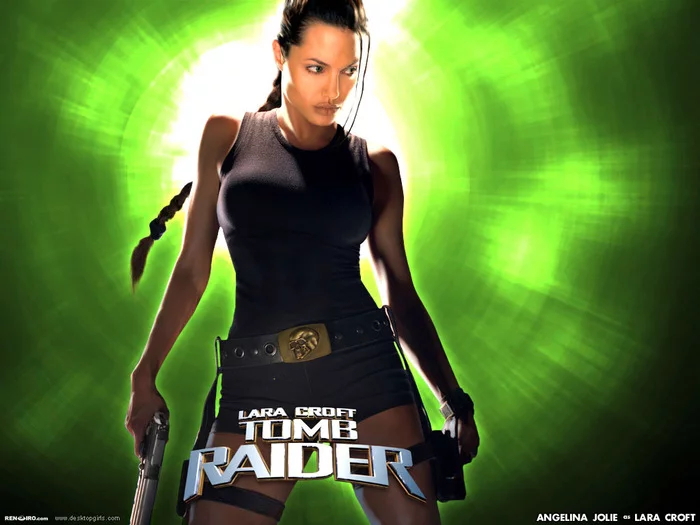 Guys, check out the new desktop screensaver - Picture with text, Angelina Jolie, Wave of Boyans, Tomb raider