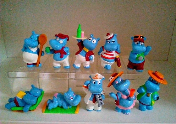 Finally collected - Kinder Surprise, Wave of Boyans, A wave of posts, hippopotamus
