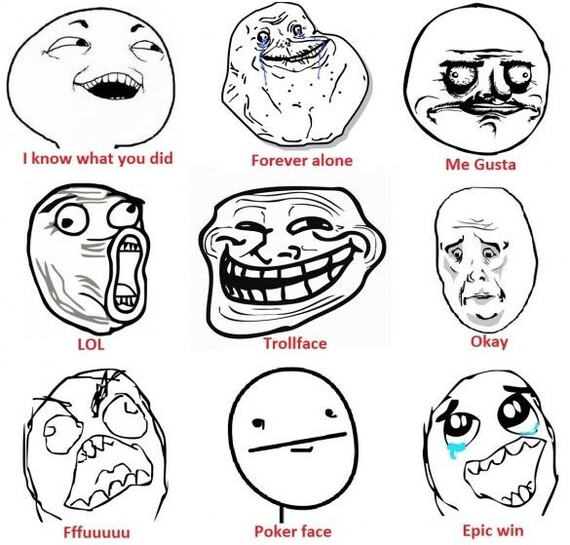 troll face - Memes, Trollface, Epic win, Me gusta, Forever alone, Okayface, Riot, Wave of Boyans, Nostalgia