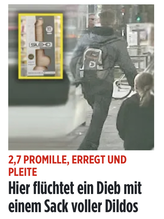 hello police - Germany, news, Yellow press, Thief, Dildo