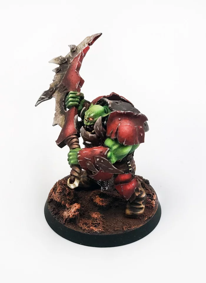 Orruk - Моё, Фэнтези, Warhammer, Миниатюра, Волна боянов, Длиннопост