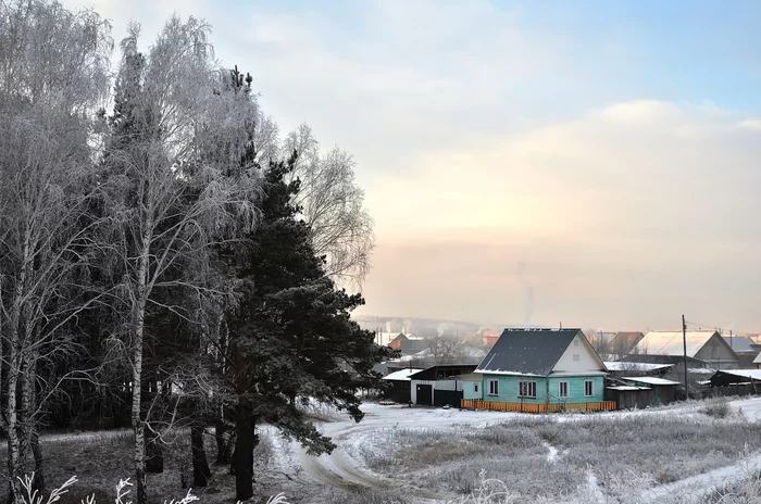 My village - My, Krasnoyarsk region, Shushenskoye, The photo, Nikon, freezing, Village, Siberia