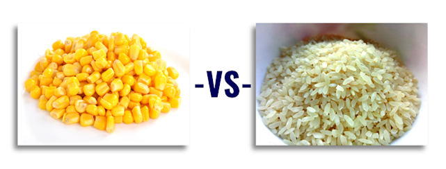 Rice vs Corn - My, Rice, Corn, Food, Healthy eating, Snack, Dinner, Trace elements, Carbohydrates, Fats, Protein, Garnish, Breakfast, Dinner