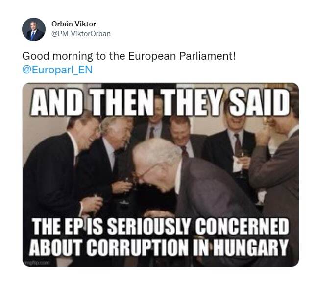 And then they said that the European Parliament is seriously concerned about corruption in Hungary - Politics, news, Риа Новости, Orban, Victor Orban, Hungary, European Union, Corruption, European Parliament, Memes, Vice president, Prime minister, Greece, Расследование, Search