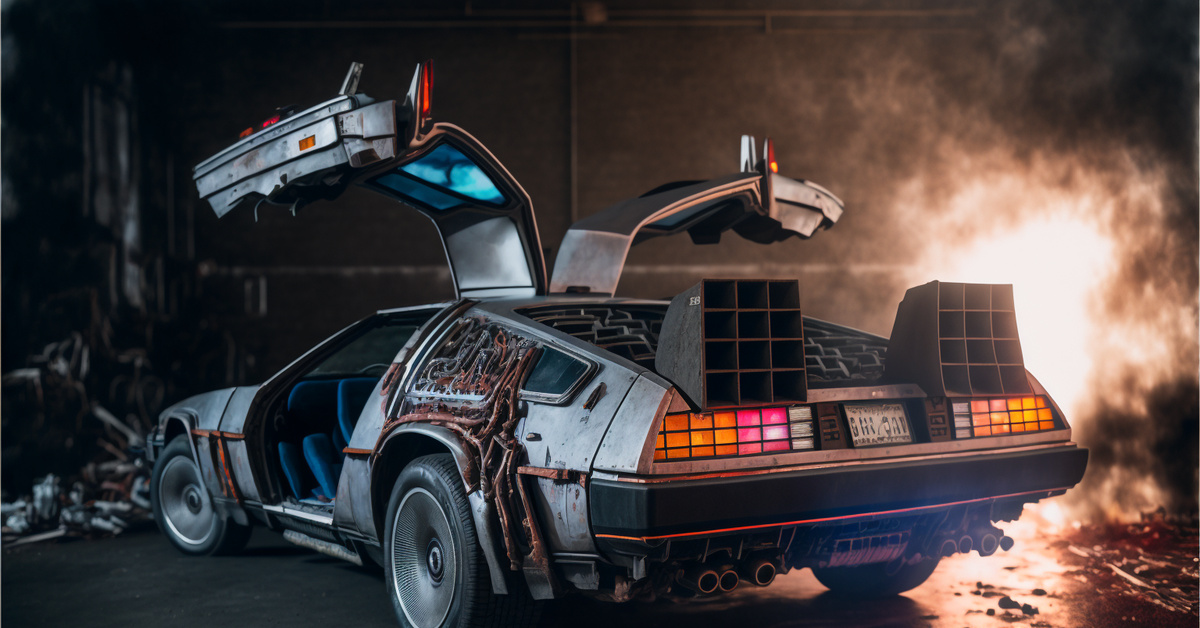 DELOREAN DMC 12 арт