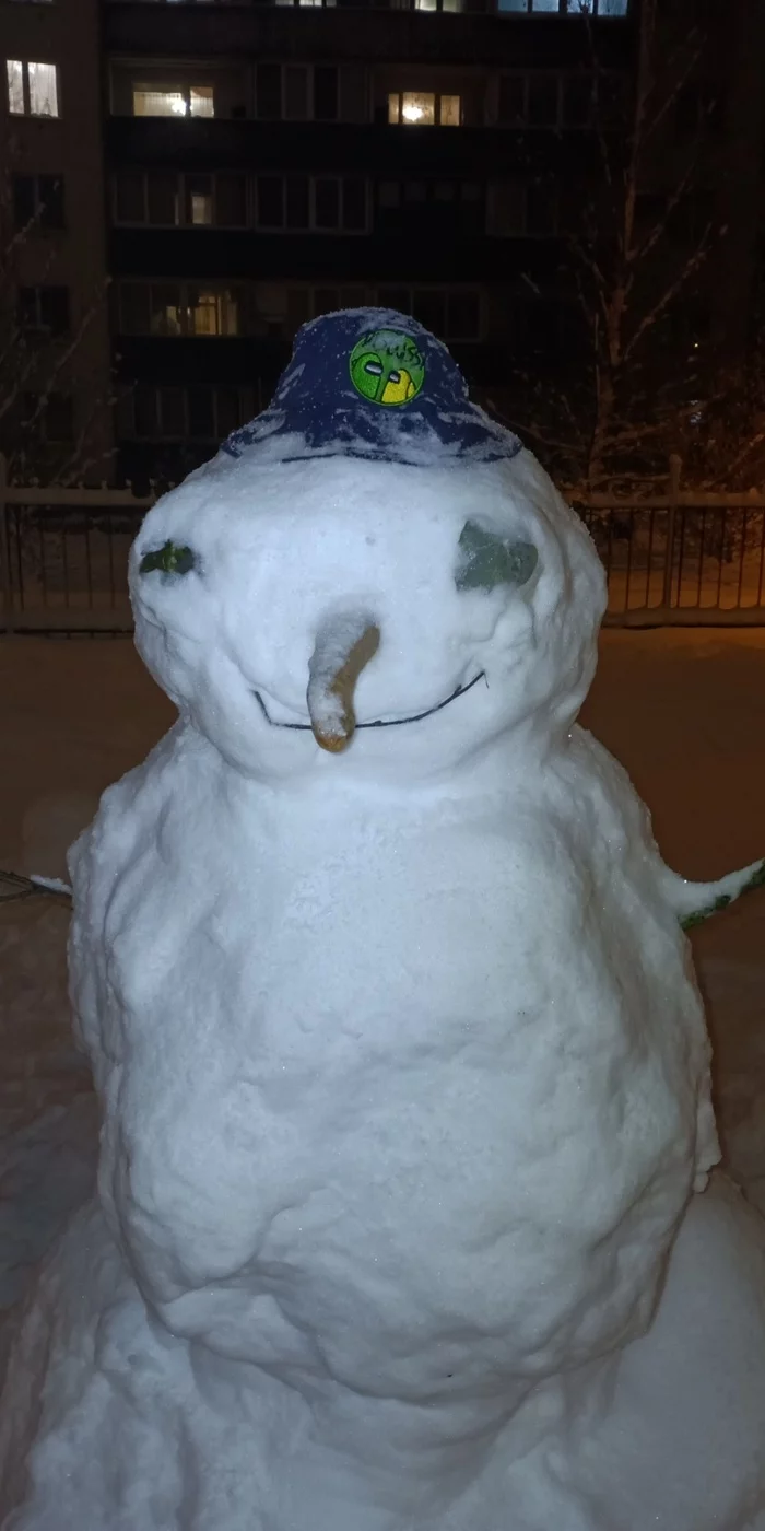 Snowman - Kaliningrad, snowman, Positive, Winter