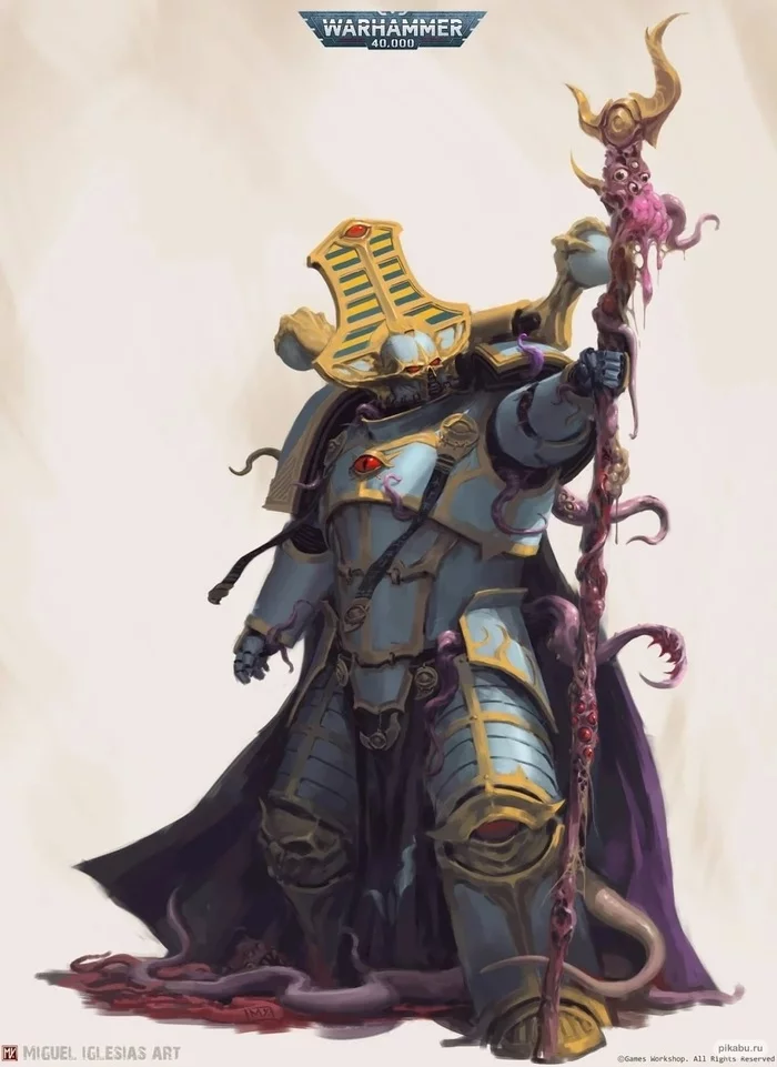 Good Killers - Grand Order of Hermetic Blades - My, Warhammer 40k, Chaos space marines, Chaos, Tzeentch, Demon, Art, Longpost, Thousand Sons, Wh Art