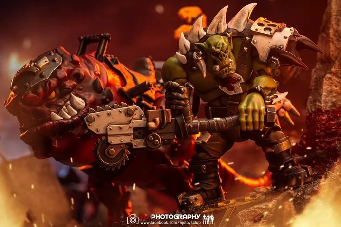 Smash 'em, bash 'em! - Warhammer 40k, Orcs, 1:18, The photo, Hobby, Joy toy