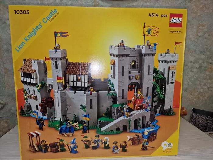 10305 LEGO Castle of the Lion Knights Part 1 - My, Scale model, Constructor, Collecting, Modeling, Video, Soundless, Longpost