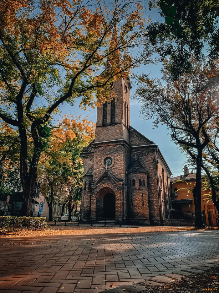 Evangelical Church of Subotica - My, Church, Catholic Church, Architecture, Story, Town, Subotica, Serbia, The photo, Mobile photography