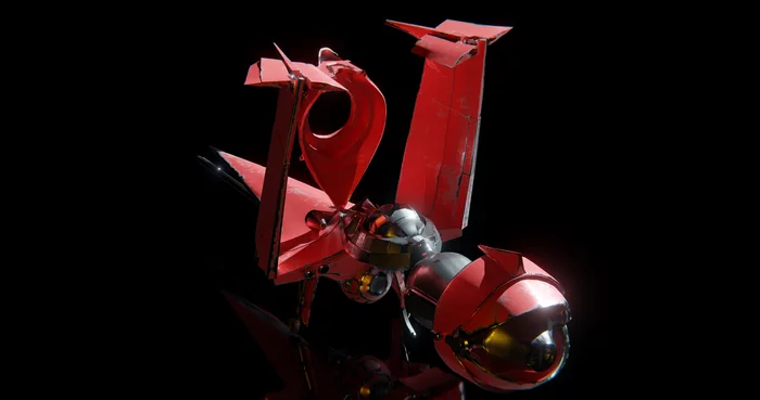 Swordfish II - My, Blender, 3D modeling, Computer graphics, 3D, Artstation, Swordfish, Cowboy bebop, Longpost