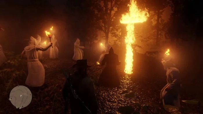 Ku Klux Klan in Red Dead Redemption 2 - My, Games, Secret, Red dead redemption 2, Video game