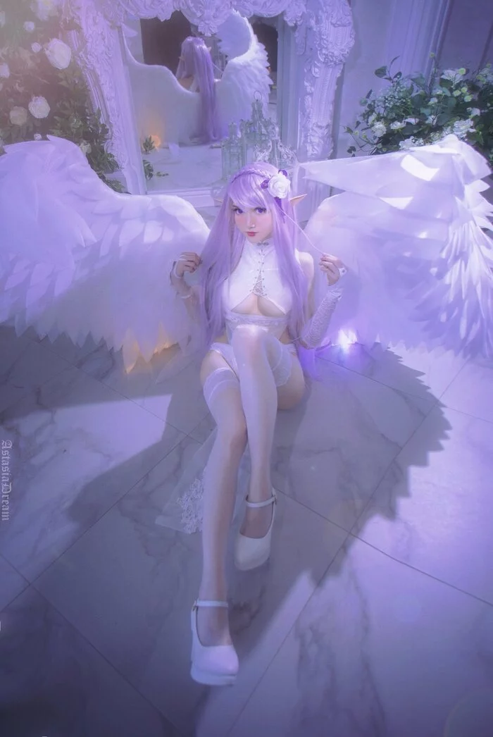 Angel Emilia - Cosplay, Astasiangel, Girls, Re: Zero Kara, Emilia, Longpost