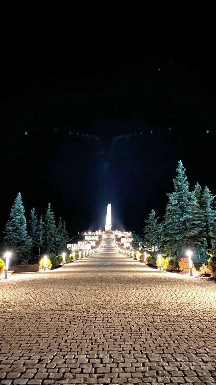 Saur-Mogila in the evening - The photo, beauty, Donbass, Memorial, Saur-Mogila, DPR