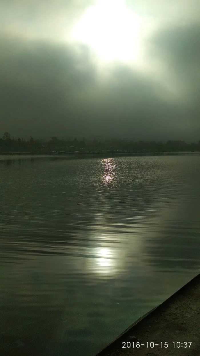 Fog over the water - My, The photo, Fog, Cherepovets