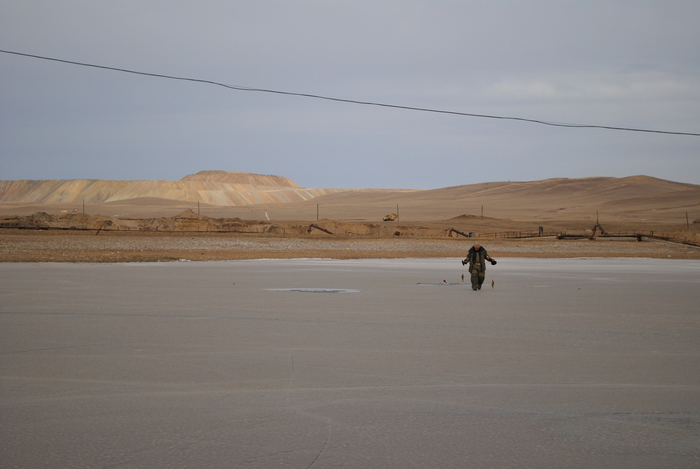 Зимняя рыбалка на драге | Пикабу