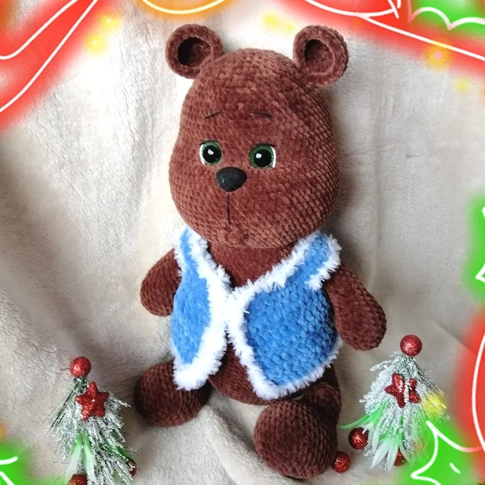 Mikhalych - My, Amigurumi, Bears, Soft toy, Knitted toys