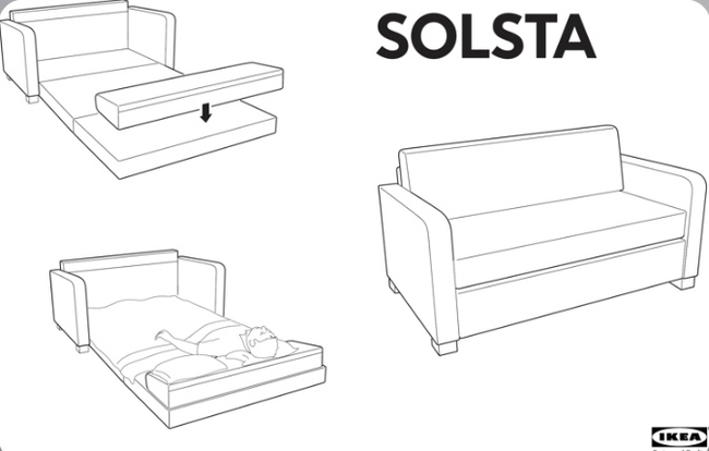 Instructions for the sofa - cool sofa, Sofa