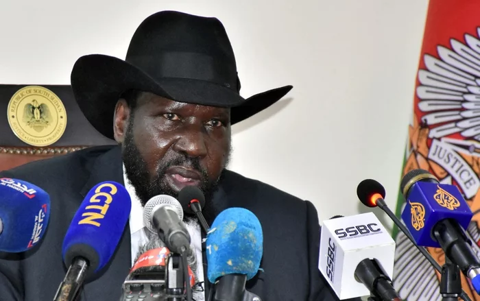 The President of South Sudan pissed his pants at a public event - South Sudan, The president, Described, Hymn