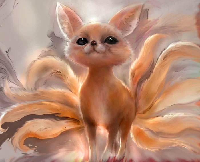 kitsune - Art, Illustrations, Fox, Kitsune