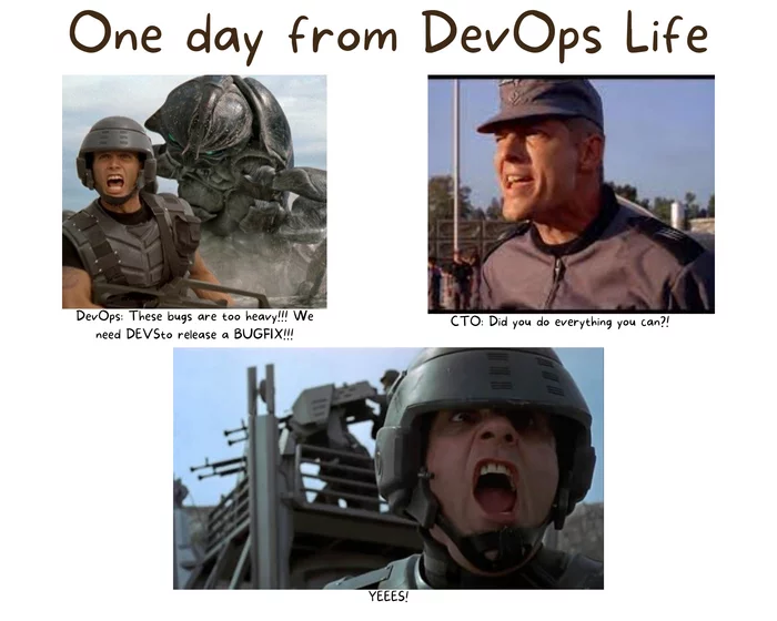 Heated here on a sore subject ... - My, Devops, I`m CTO bitch, Humor, Sad humor, Longpost