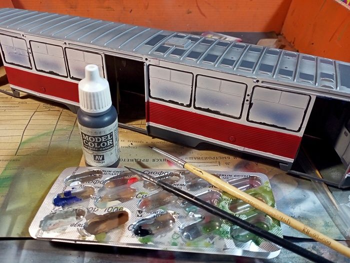 КТМ-5М3 (1/43 AVD Models). Заметки по сборке Стендовый моделизм, Моделизм, Масштабная модель, Хобби, Миниатюра, Покраска миниатюр, Своими руками, Рукоделие с процессом, Рукоделие, Сборная модель, Сборка, Аэрография, Обзор, Техника, Общественный транспорт, Транспорт, Трамвай, СССР, Электротранспорт, Подарки, Длиннопост